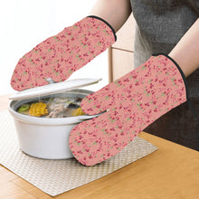 Load image into Gallery viewer, Swift Floral Peach Rouge Remix Oven Mitt &amp; Pot Holder
