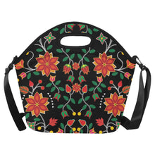 Load image into Gallery viewer, Floral Beadwork Six Bands Neoprene Lunch Bag/Large
