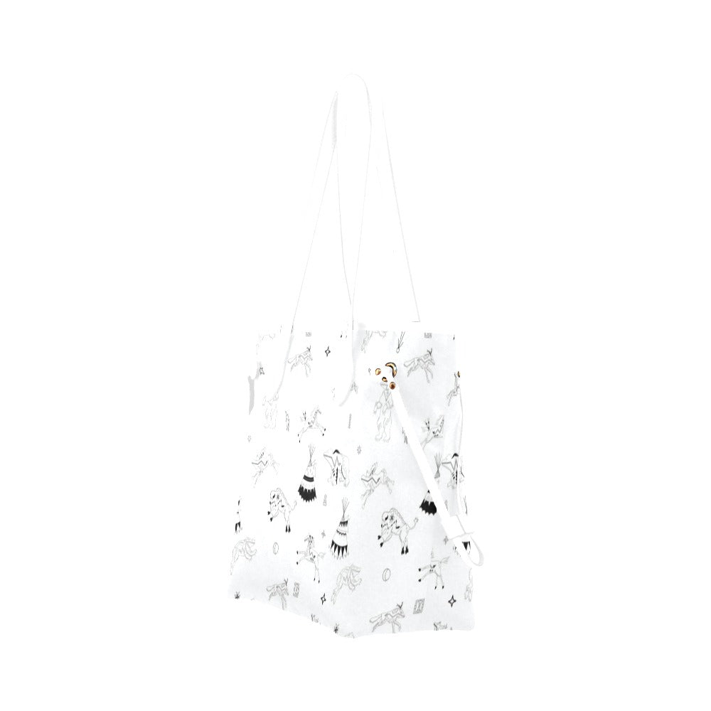 Ledger Dables White Clover Canvas Tote Bag