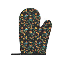 Load image into Gallery viewer, Dragon Lily Noir Oven Mitt &amp; Pot Holder
