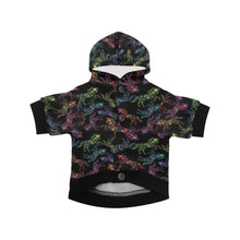 Load image into Gallery viewer, Neon Floral Horses Pet Dog Hoodie
