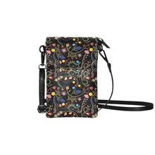 Load image into Gallery viewer, Fresh Fleur Midnight Small Cell Phone Purse
