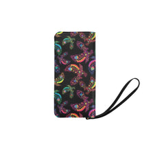 Load image into Gallery viewer, Neon Floral Eagles Women&#39;s Clutch Purse
