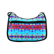 Load image into Gallery viewer, Between the Mountains Blue Crossbody Bags
