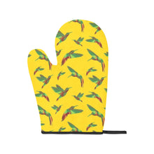 Load image into Gallery viewer, Red Swift Yellow Oven Mitt &amp; Pot Holder
