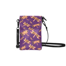 Load image into Gallery viewer, Gathering Yellow Purple Small Cell Phone Purse
