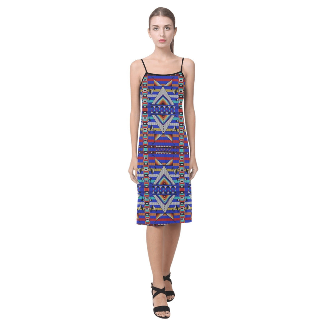 Medicine Blessing Blue Alcestis Slip Dress