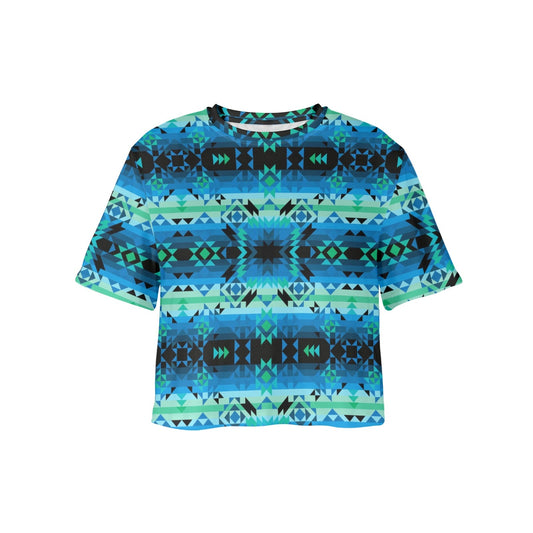 Green Star Crop Top