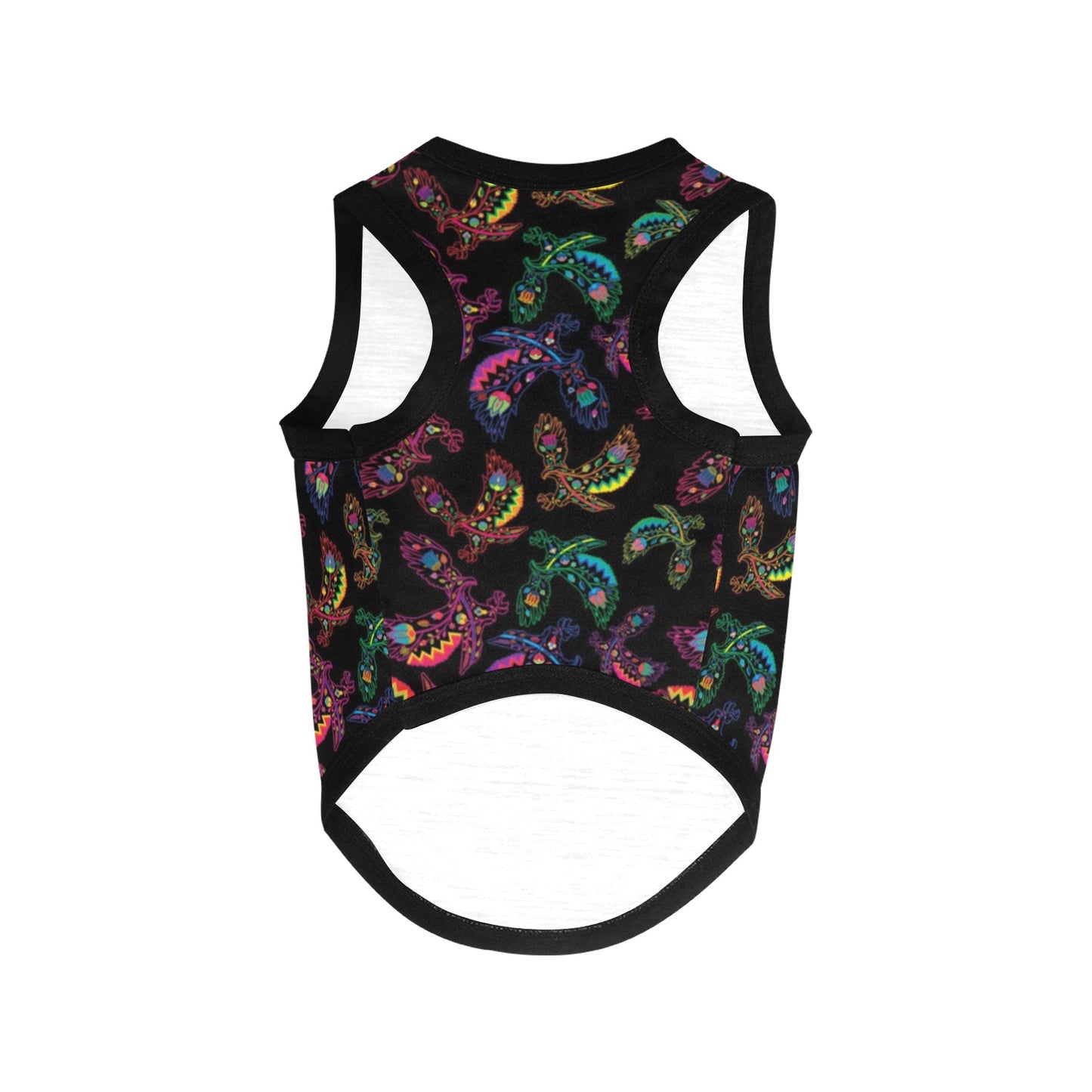 Neon Floral Eagles Pet Tank Top