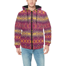 Load image into Gallery viewer, Gold Wool Men&#39;s Padded Hooded Jacket
