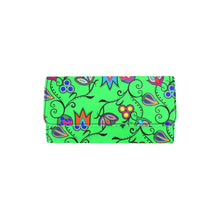 Load image into Gallery viewer, Indigenous Paisley Green Women&#39;s Trifold Wallet
