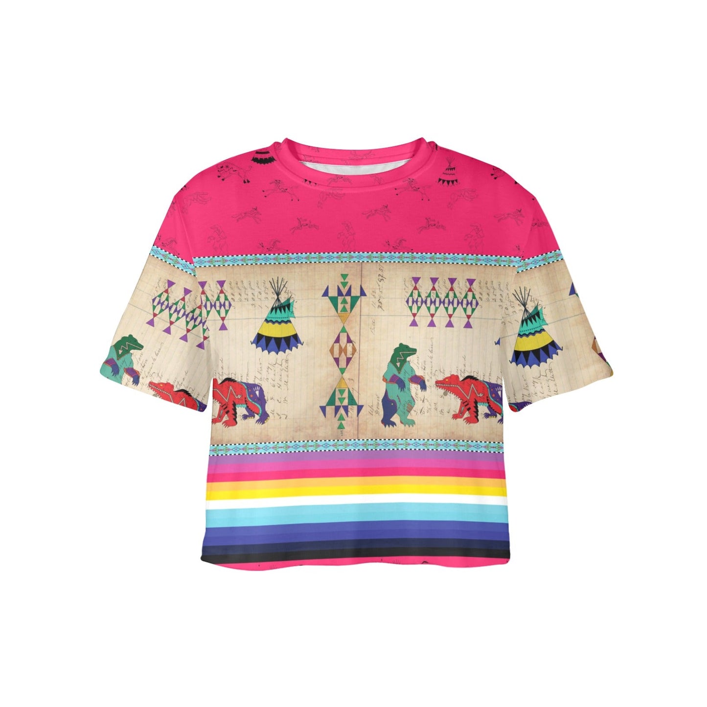 Bear Ledger Berry Crop Top