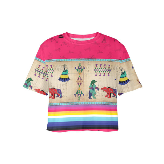 Bear Ledger Berry Crop Top