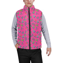 Load image into Gallery viewer, Berry Flowers Men&#39;s Padded Vest Jacket
