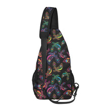 Load image into Gallery viewer, Neon Floral Eagles Chest Bag
