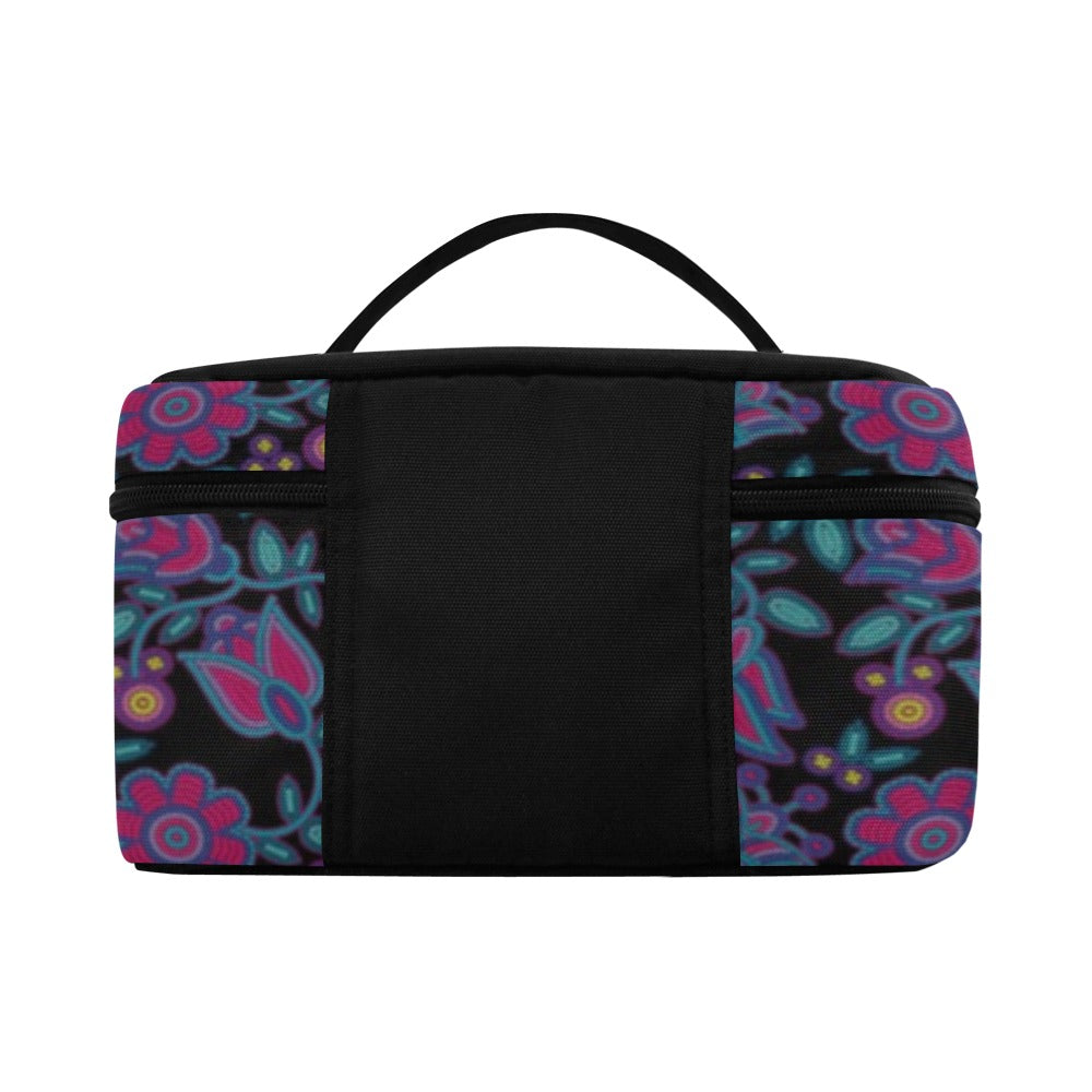 Beaded Nouveau Coal Cosmetic Bag