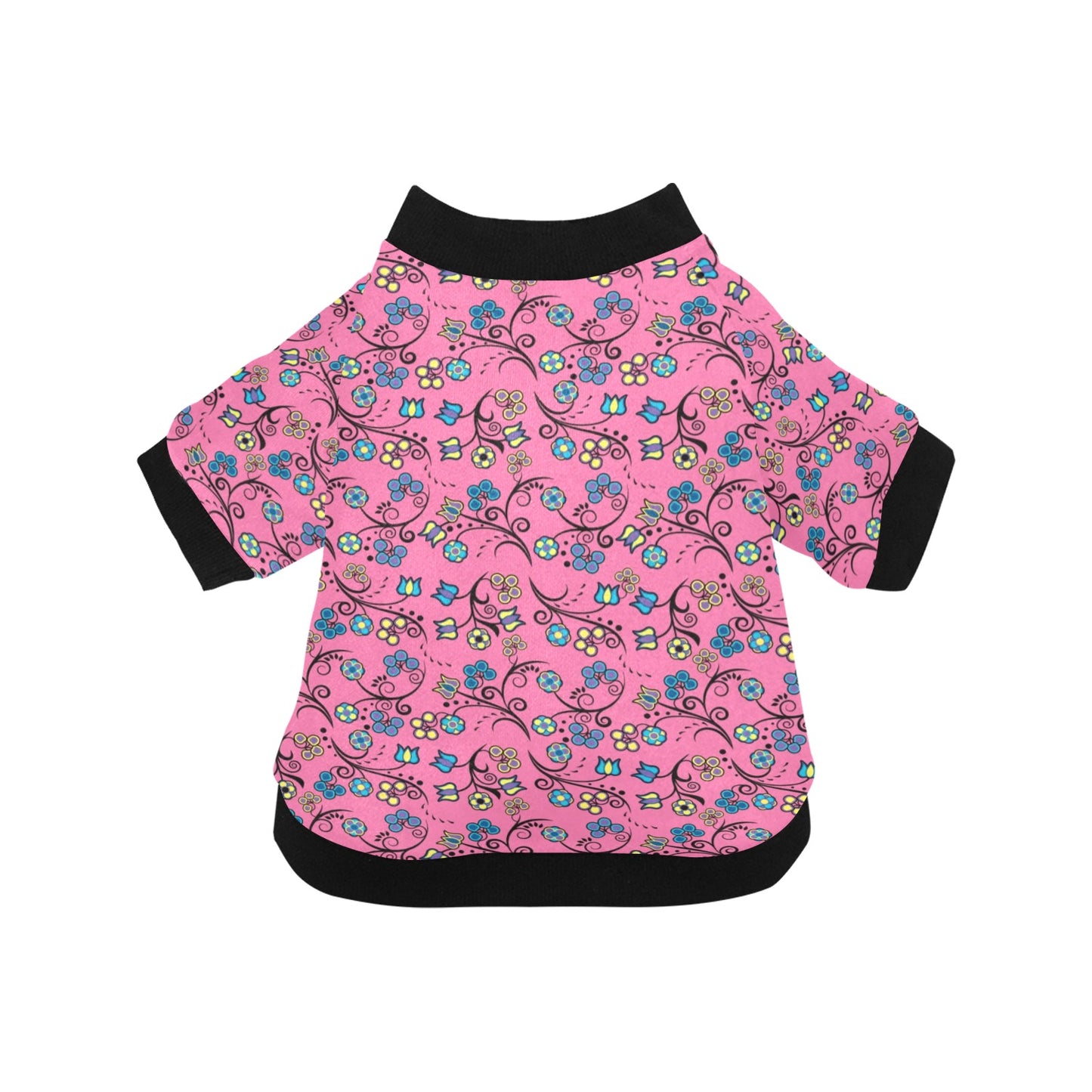 Blue Trio Bubblegum Pet Dog Round Neck Shirt