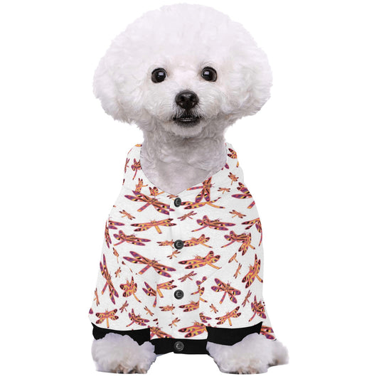 Gathering White Pet Dog Hoodie