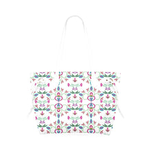 Load image into Gallery viewer, Quilled Divine White Clover Canvas Tote Bag
