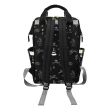 Load image into Gallery viewer, Ledger Dabbles Black Multi-Function Diaper Backpack/Diaper Bag
