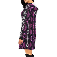 Load image into Gallery viewer, Upstream Expedition Moonlight Shadows Hoodie Dress
