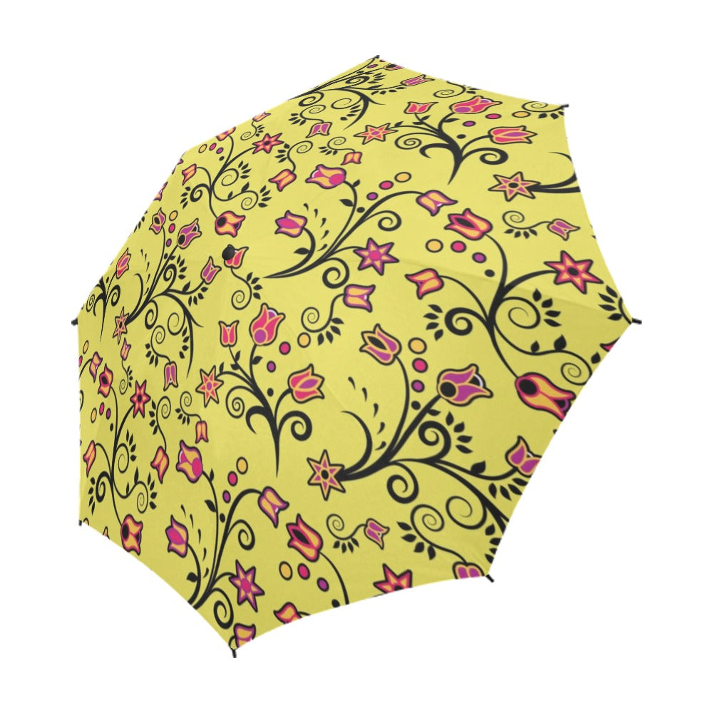 Key Lime Star Semi-Automatic Foldable Umbrella