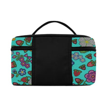 Load image into Gallery viewer, Berry Pop Turquoise Cosmetic Bag/Large
