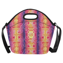 Load image into Gallery viewer, Kaleidoscope Dragonfly Neoprene Lunch Bag/Large
