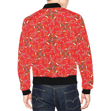 Load image into Gallery viewer, Willow Bee Cardinal Bomber Jacket for Men
