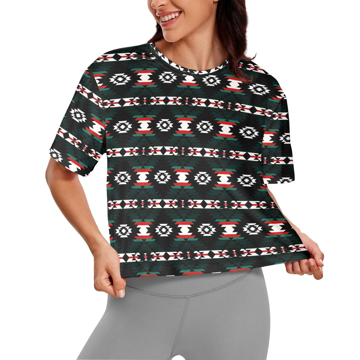 Cree Confederacy War Party Crop Top