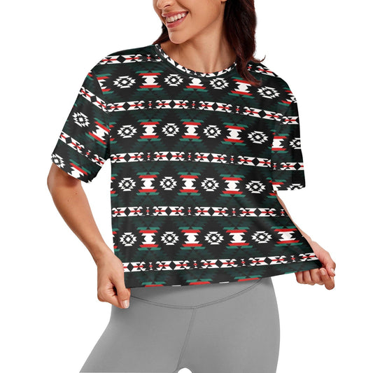 Cree Confederacy War Party Crop Top