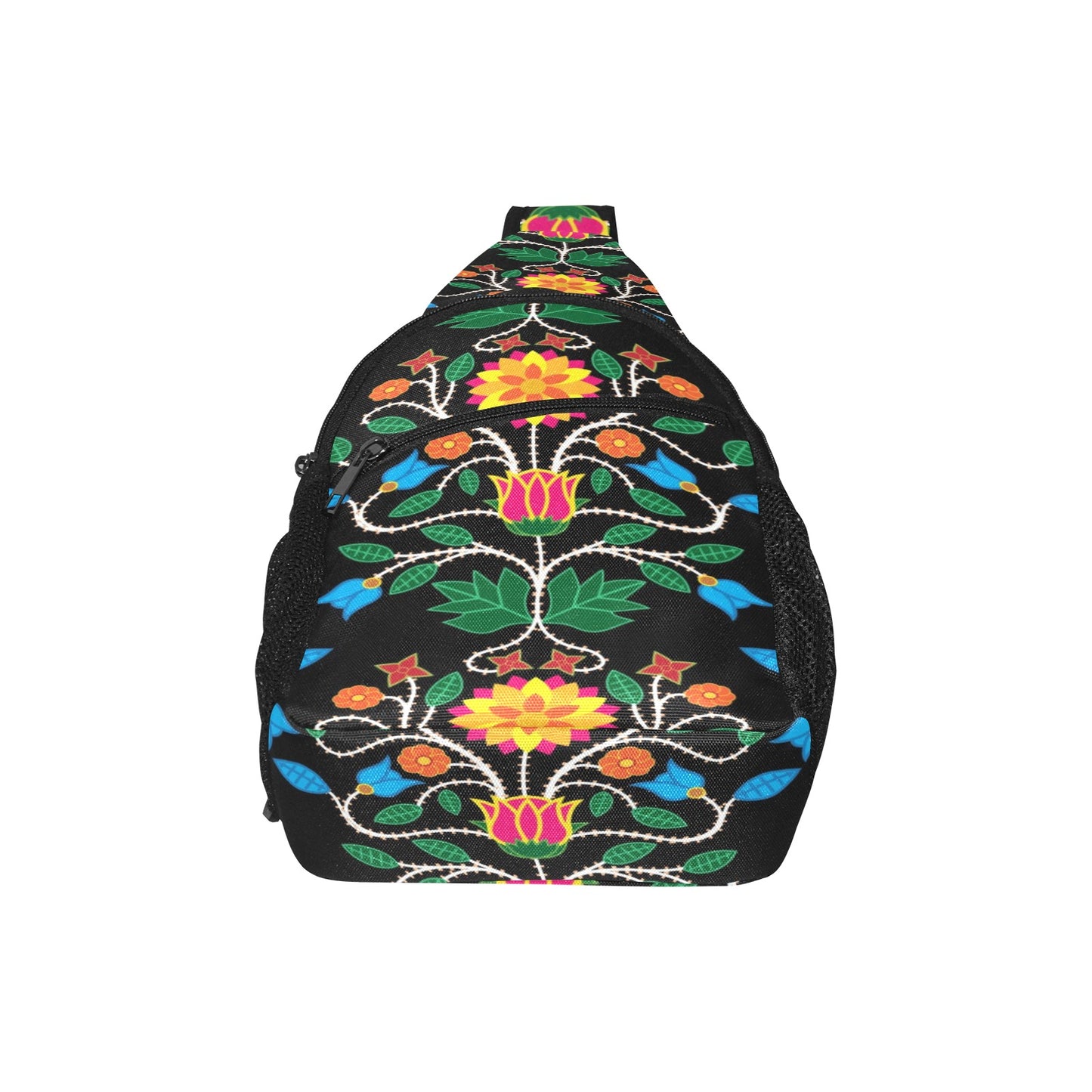 Floral Beadwork Four Clans Chest Bag