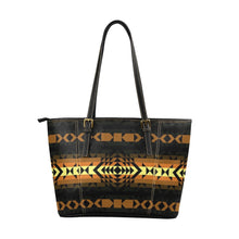 Load image into Gallery viewer, Black Rose Spring Canyon Tan Leather Tote Bag
