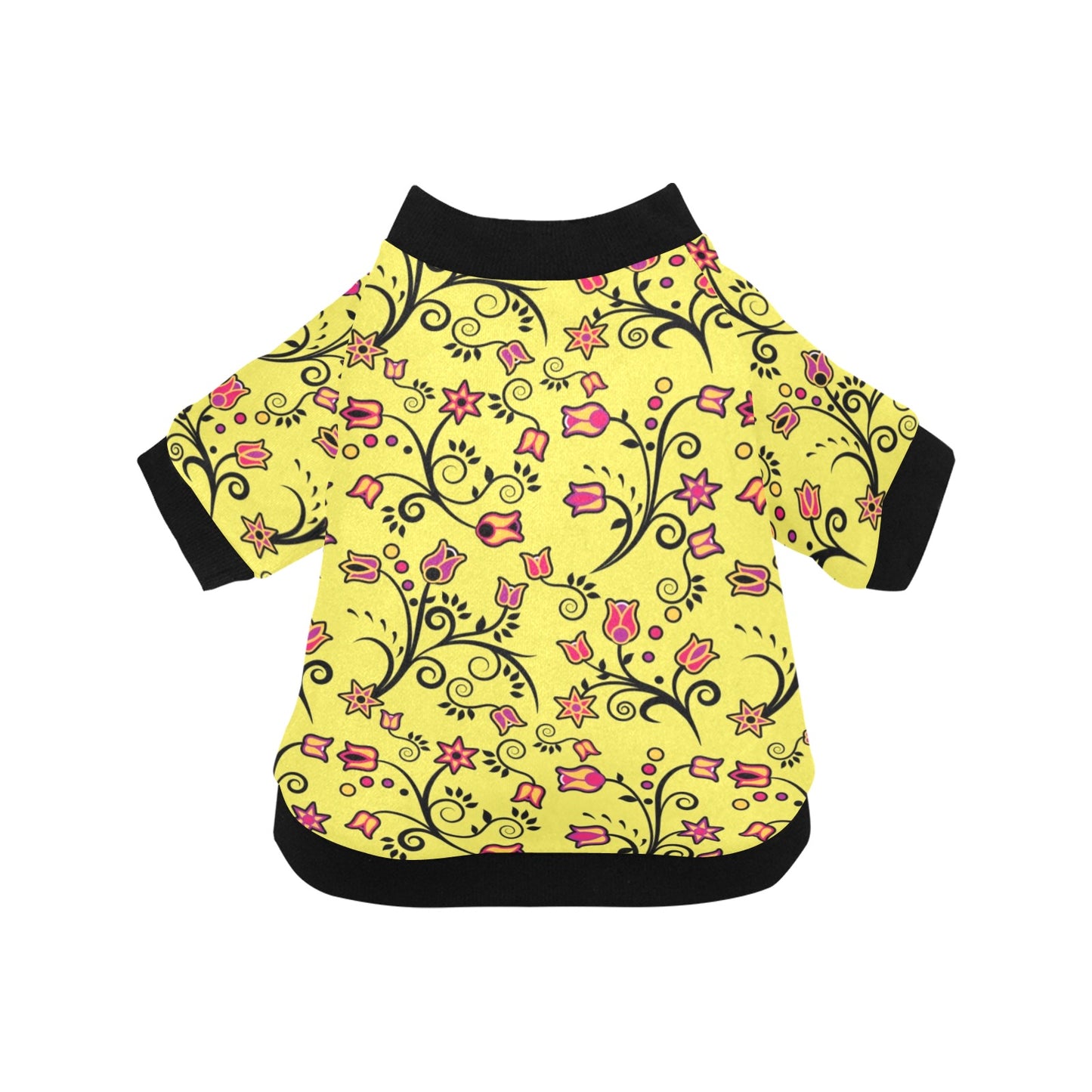 Key Lime Star Pet Dog Round Neck Shirt