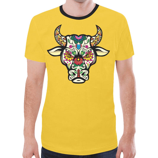 Bull Spirit Guide (Yellow) New T-shirt for Men