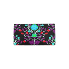Load image into Gallery viewer, Floral Beadwork Four Clans Winter Women&#39;s Trifold Wallet
