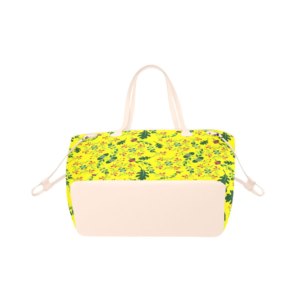 Vine Life Lemon Clover Canvas Tote Bag