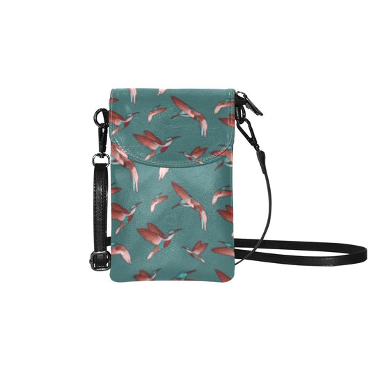 Red Swift Turquoise Small Cell Phone Purse