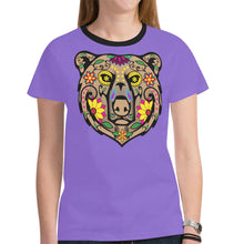 Load image into Gallery viewer, Bear Spirit Guide Purple T-shirt for Women
