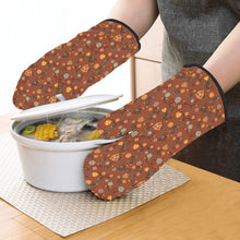 Load image into Gallery viewer, Fire Bloom Shade Oven Mitt &amp; Pot Holder
