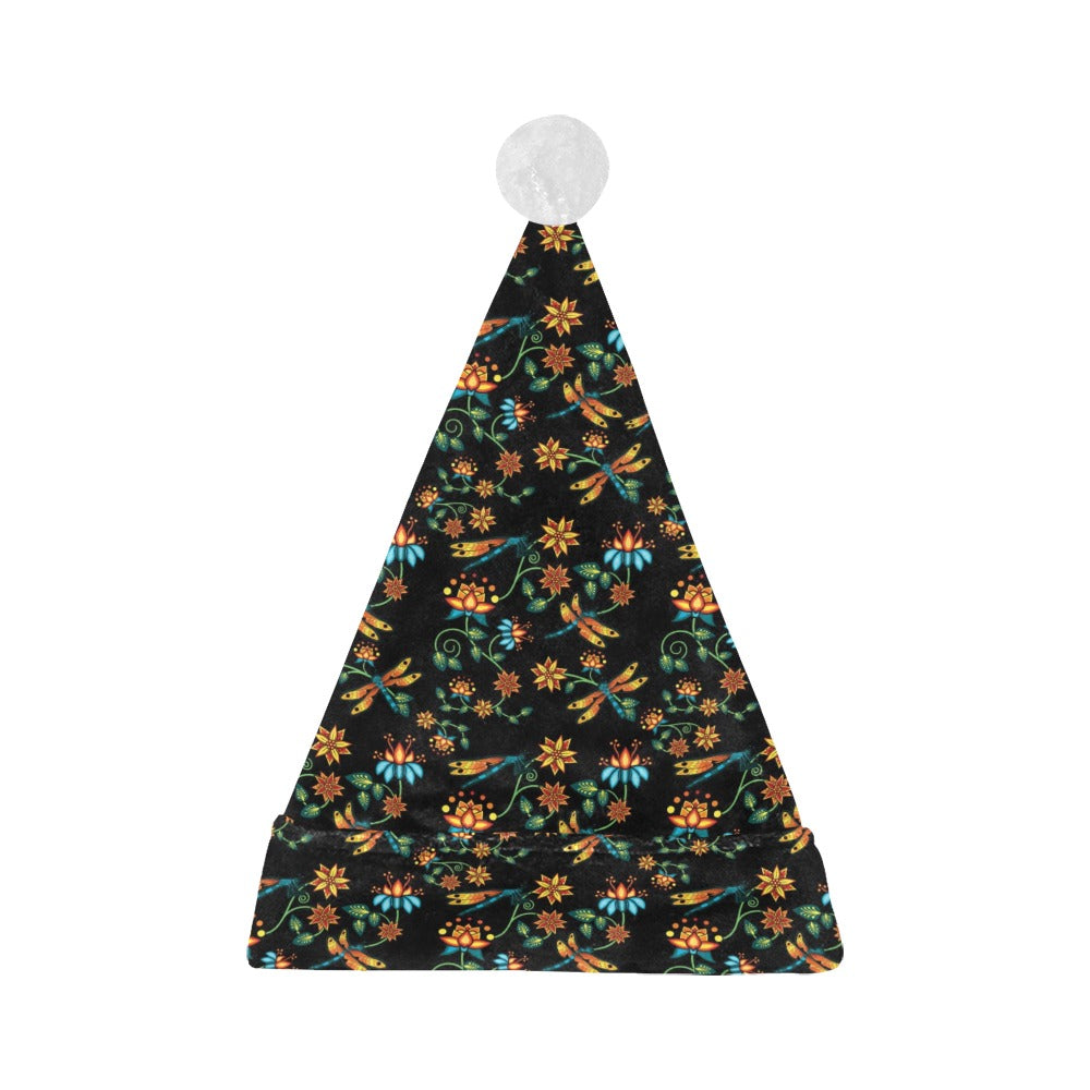 Dragon Lily Noir Santa Hat