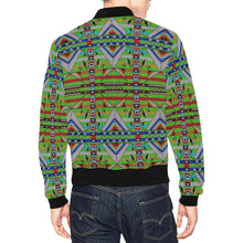 Load image into Gallery viewer, Medicine Blessing Lime Green Bomber Jacket for Men
