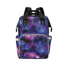 Load image into Gallery viewer, Animal Ancestors 1 Blue and Pink Multi-Function Diaper Backpack/Diaper Bag
