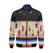 Load image into Gallery viewer, Ledger Round Dance Midnight Bomber Jacket for Men
