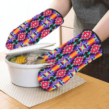 Load image into Gallery viewer, Fancy Bustle Oven Mitt &amp; Pot Holder
