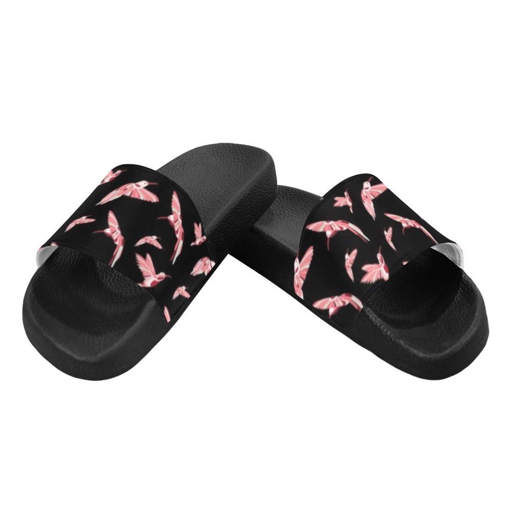 Strawberry Black Women's Slide Sandals