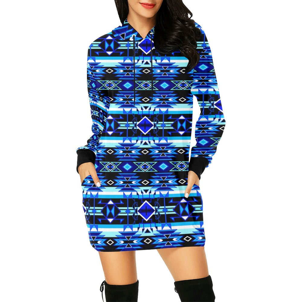 Force of Nature Winter Night Hoodie Dress