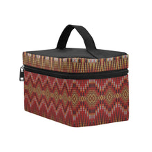 Load image into Gallery viewer, Fire Feather Red Cosmetic Bag/Large
