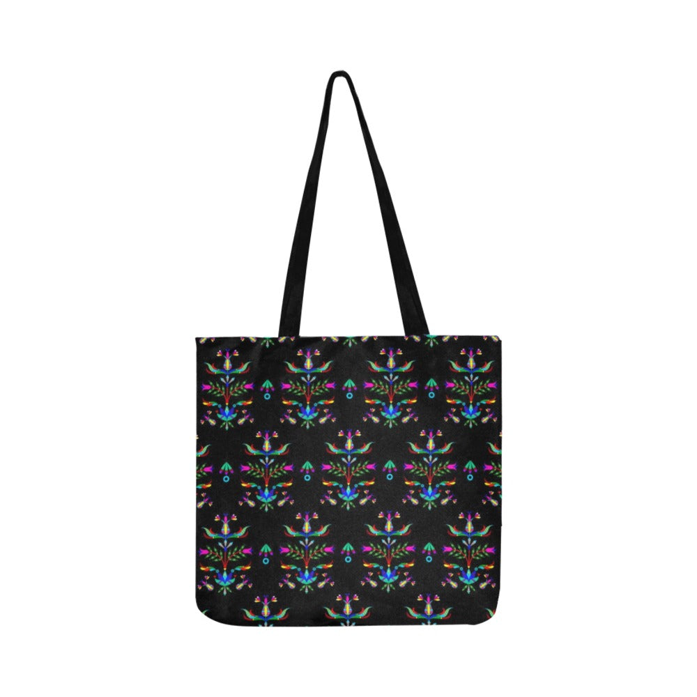 Dakota Damask Black Reusable Shopping Bag