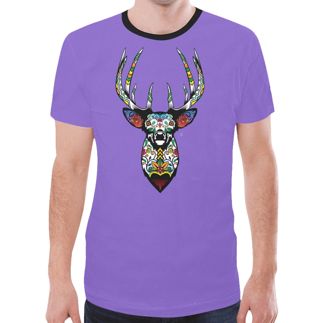 Elk Spirit Guide (Purple) New T-shirt for Men